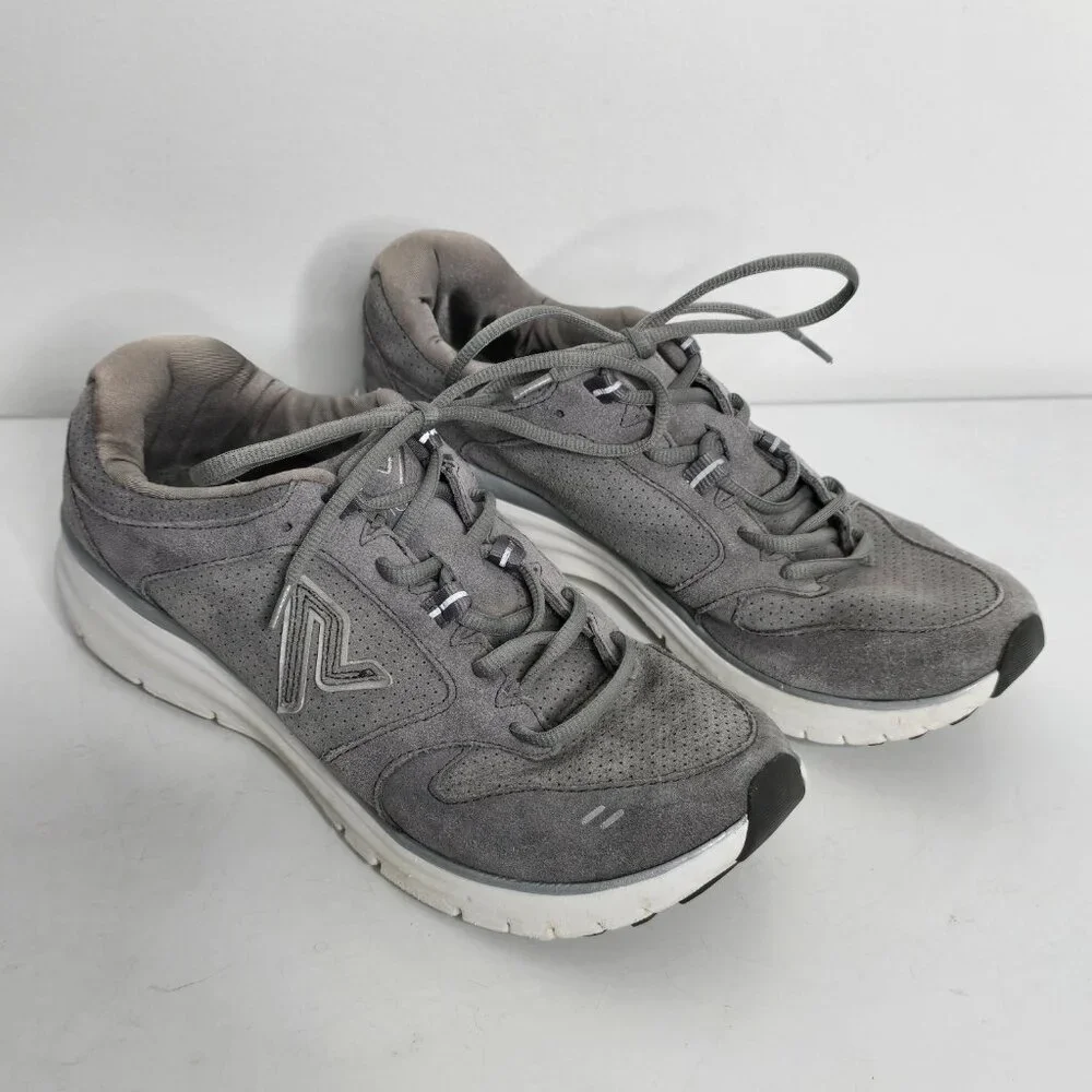 Vionic Womens Size 8.5 Revive 9264‎ Gray Suede Trainers Athletic Shoes
